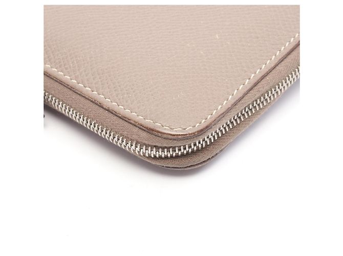 Hermès Azap Long Wallet aus Epsom-Leder Braun Taupe - Ansicht 8