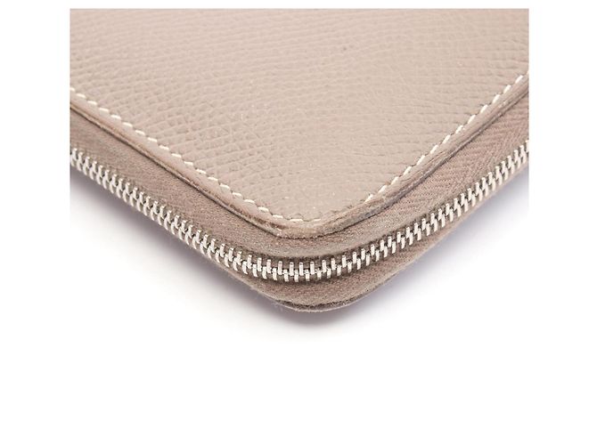 Hermès Azap Long Wallet aus Epsom-Leder Braun Taupe - Ansicht 9