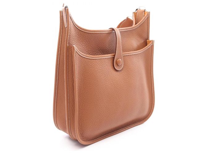 Hermès Borsa a tracolla Hermes Evelyne 3 Trois PM Marrone - vista 2