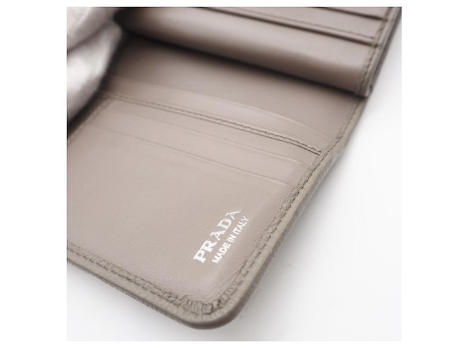 Cartera de piel de becerro de Prada Gris - vista 15