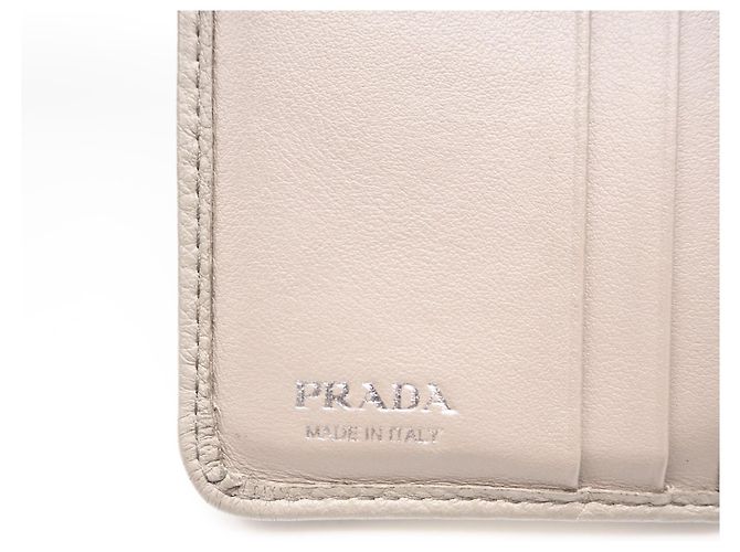 Cartera de piel de becerro de Prada Gris - vista 16