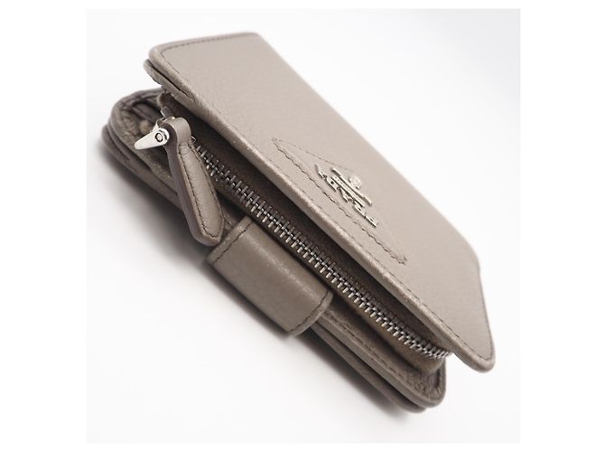 Cartera de piel de becerro de Prada Gris - vista 4