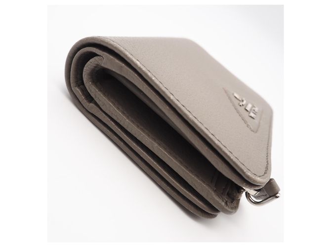 Cartera de piel de becerro de Prada Gris - vista 7
