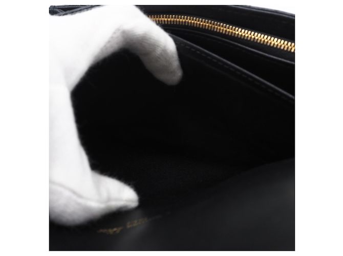 Pochette Daily Chain in agnello cannage Christian Dior Nero - vista 15
