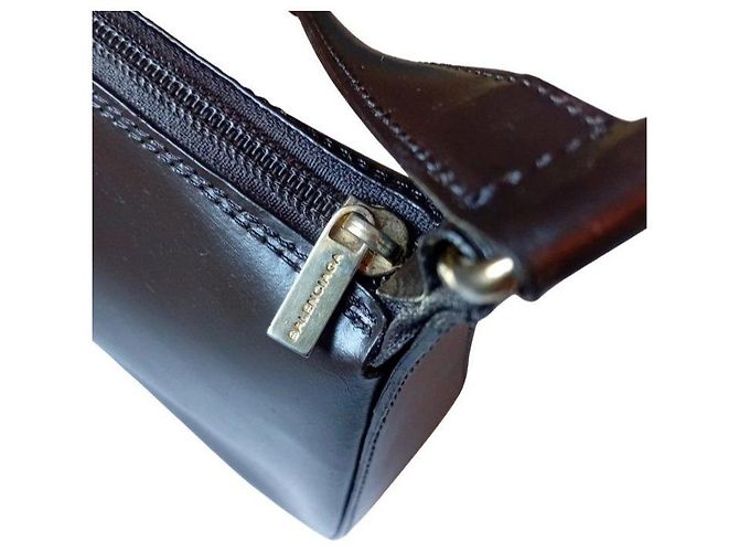Bolso de hombro sobre vintage Balenciaga Castaño - vista 4