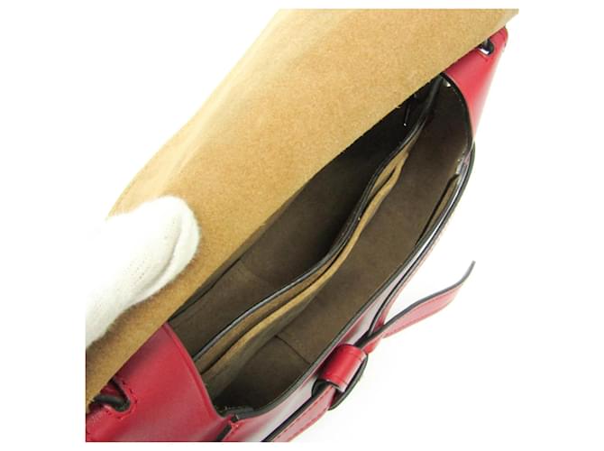 Loewe Metal Gate Leather Small Rosso - vista 3