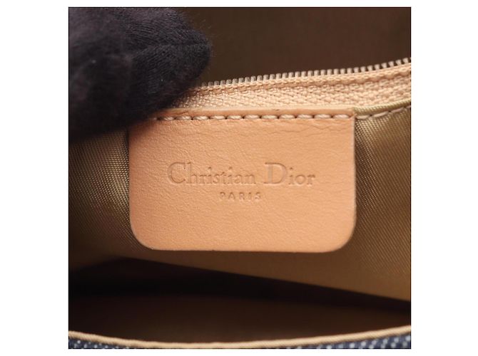 Borsa a Spalla Christian Dior Dior Maris Pearl Beige Blu navy - vista 4