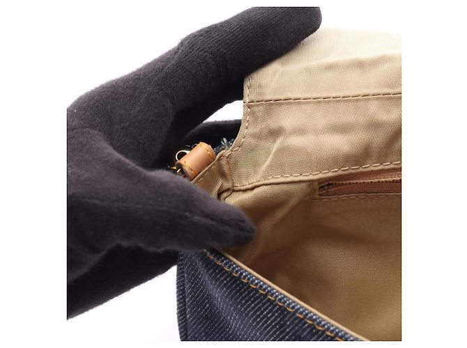 Borsa a Spalla Christian Dior Dior Maris Pearl Beige Blu navy - vista 5