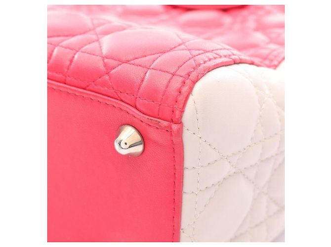 Borsa Christian Dior Dior Lady Large Cannage Marrone Rosa - vista 10