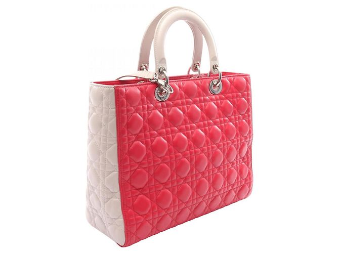 Borsa Christian Dior Dior Lady Large Cannage Marrone Rosa - vista 2