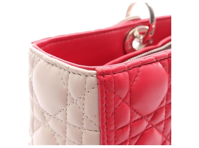 Borsa Christian Dior Dior Lady Large Cannage Marrone Rosa - vista 5