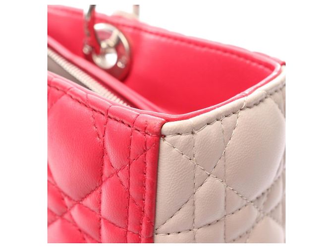 Borsa Christian Dior Dior Lady Large Cannage Marrone Rosa - vista 6