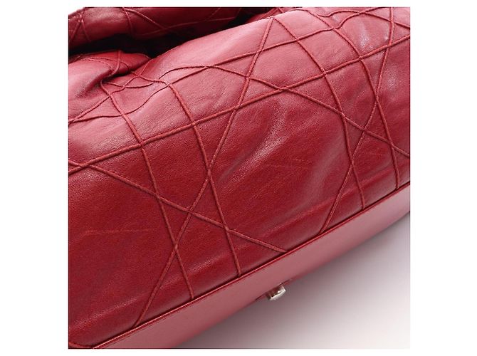 Bolso Tote con Correa de Hombro con Cadena Christian Dior Lutrant Roja - vista 10