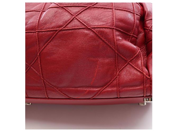Bolso Tote con Correa de Hombro con Cadena Christian Dior Lutrant Roja - vista 11