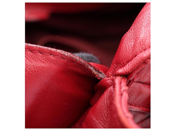 Bolso Tote con Correa de Hombro con Cadena Christian Dior Lutrant Roja - vista 14