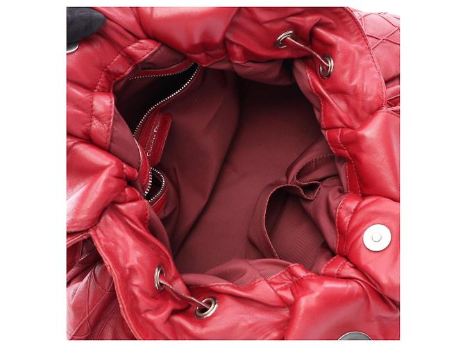 Bolso Tote con Correa de Hombro con Cadena Christian Dior Lutrant Roja - vista 3