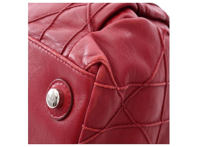 Bolso Tote con Correa de Hombro con Cadena Christian Dior Lutrant Roja - vista 5
