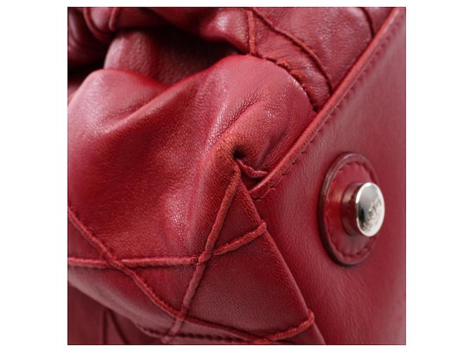 Bolso Tote con Correa de Hombro con Cadena Christian Dior Lutrant Roja - vista 8