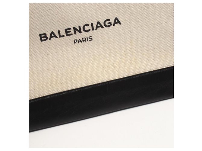 Borsa Balenciaga Navy Clip M Second Nero Crudo - vista 6
