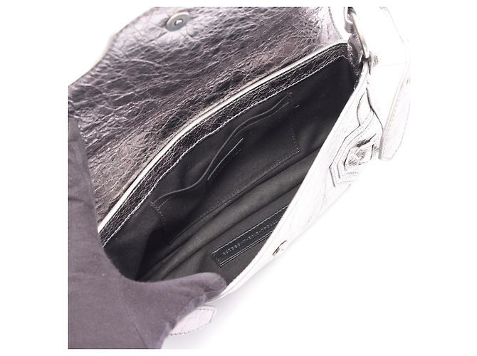 Borsa a spalla Balenciaga Le Cagole S Argento - vista 3