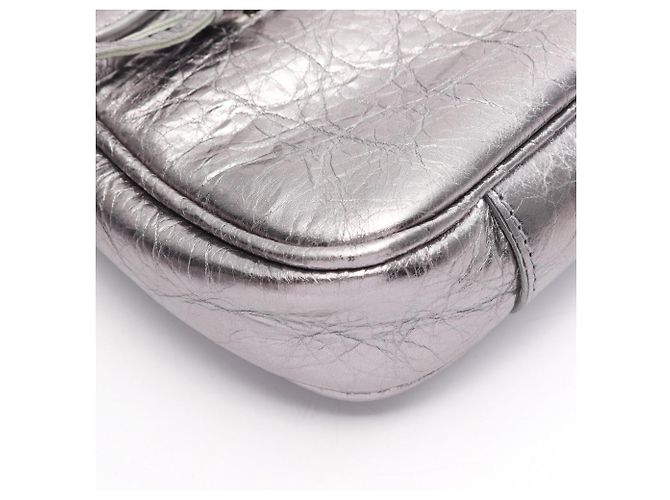 Borsa a spalla Balenciaga Le Cagole S Argento - vista 6