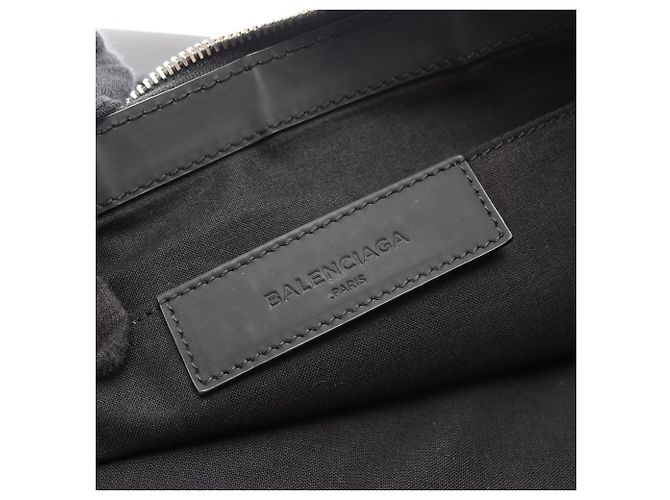 Clutch Balenciaga Navy Clip L Nero Blu navy - vista 4