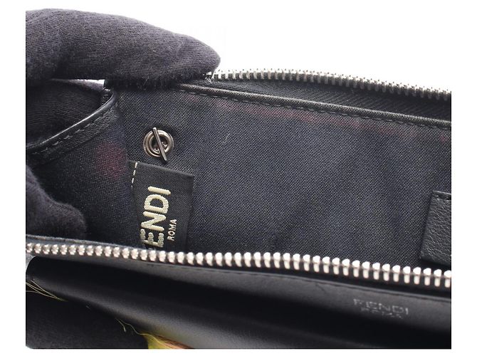 Borsa Fendi Bugs Monster Nero Multicolore Giallo - vista 5