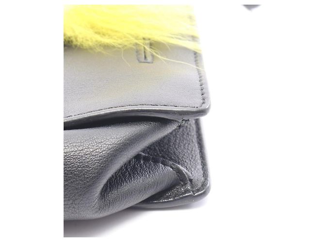 Borsa Fendi Bugs Monster Nero Multicolore Giallo - vista 6