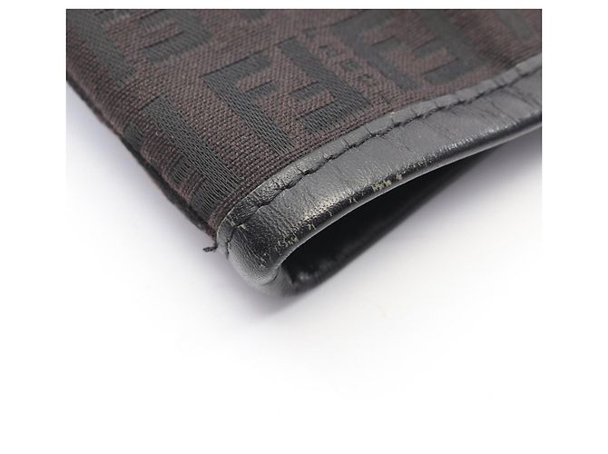 Fendi Zucchino Tote Bag Braun Schwarz - Ansicht 8