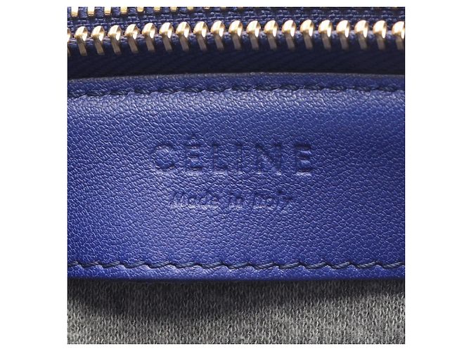 Céline Borsa a tracolla Celine TRIO SMALL in blu - vista 4