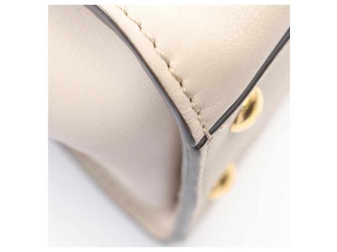 Borsa Fendi Peekaboo Regular 2-Way Beige - vista 7