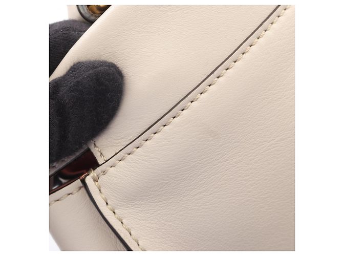 Borsa Fendi Peekaboo Regular 2-Way Beige - vista 9