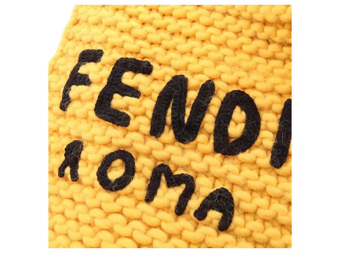 Stola da donna Fendi grigia e gialla Marrone Giallo - vista 7