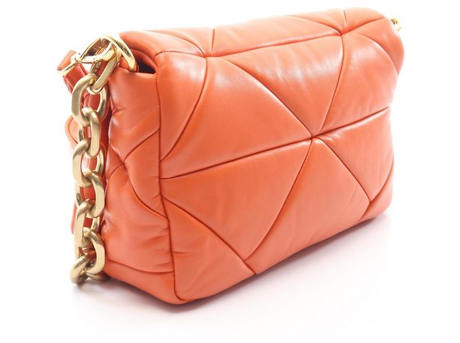 Borsa a 2 vie in pelle Prada Arancione - vista 2