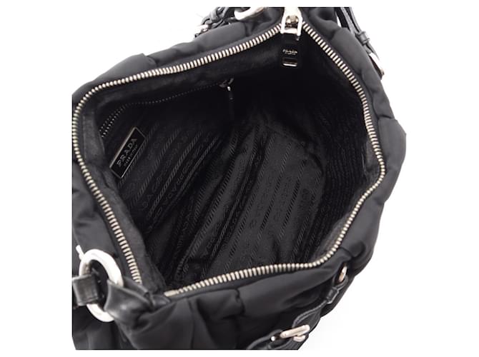 Borsa a tracolla Prada TESSUTO MICRO Nero - vista 3