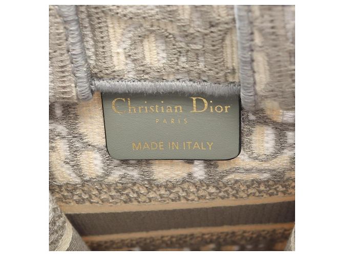 Christian Dior Dior BOOK TOTE Vertical Mini Handbag Marrone Bianco - vista 4