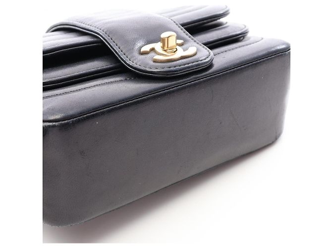Bolso de hombro Chanel Mademoiselle Small Chain Negro - vista 12