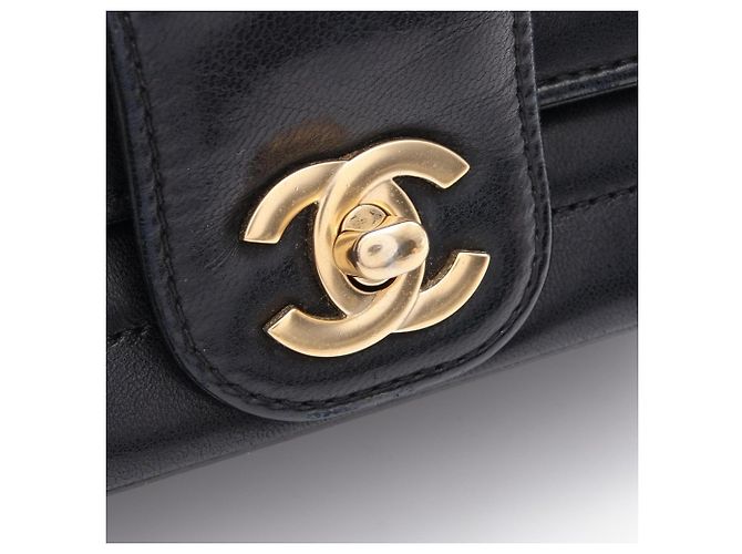Bolso de hombro Chanel Mademoiselle Small Chain Negro - vista 13