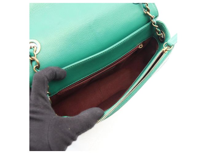Borsa a Spalla 2-Way Matelassé Chanel Verde - vista 3