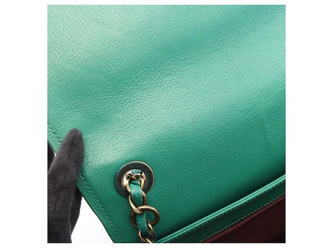 Borsa a Spalla 2-Way Matelassé Chanel Verde - vista 8