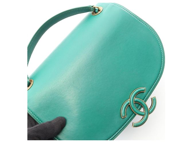 Borsa a Spalla 2-Way Matelassé Chanel Verde - vista 9