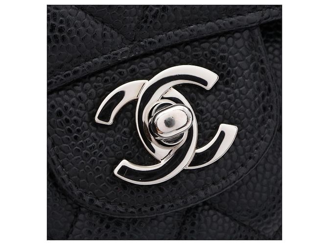 Borsa a tracolla Chanel Matelassé Double Flap Nero - vista 10