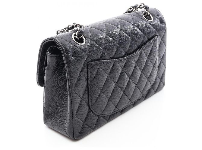 Borsa a tracolla Chanel Matelassé Double Flap Nero - vista 2