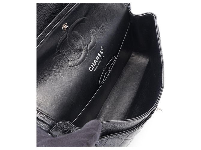 Borsa a tracolla Chanel Matelassé Double Flap Nero - vista 3