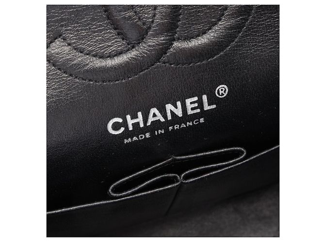 Borsa a tracolla Chanel Matelassé Double Flap Nero - vista 4