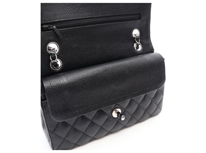 Borsa a tracolla Chanel Matelassé Double Flap Nero - vista 8