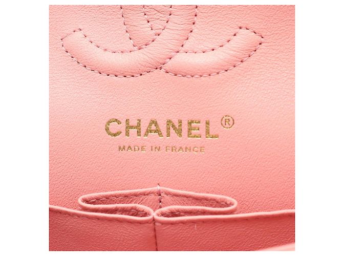 Borsa a tracolla Chanel Matelassé Double Flap Rosa - vista 4
