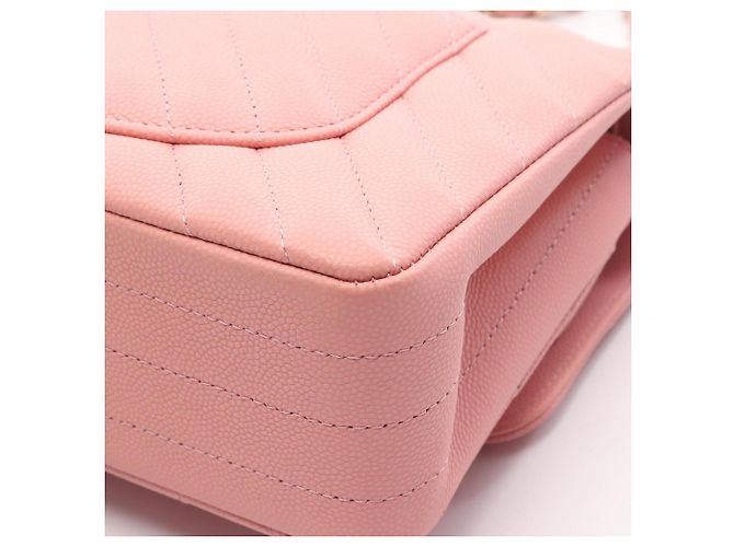 Borsa a tracolla Chanel Matelassé Double Flap Rosa - vista 7