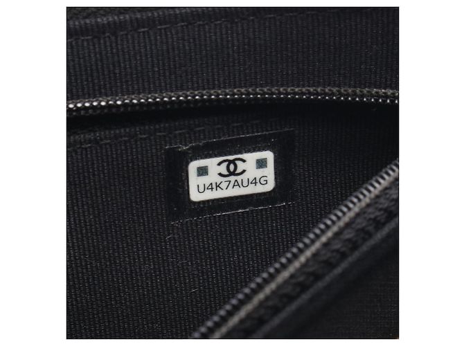 Clutch Chanel Matelassé in pelle di vitello granulata Nero - vista 5