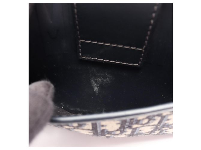 Borsa a tracolla Christian Dior 30 Montaigne Oblique Beige Blu navy - vista 10